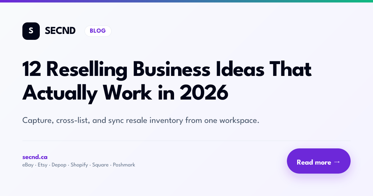 12 Reselling Business Ideas That Actually Work in 2026