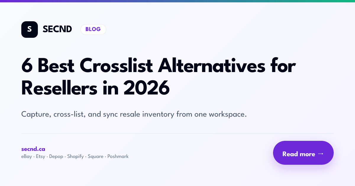 6 Best Crosslist Alternatives for Resellers in 2026