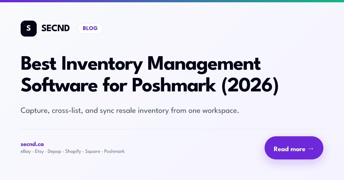 Best Inventory Management Software for Poshmark (2026)