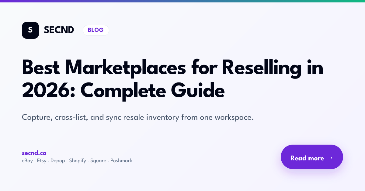 Best Marketplaces for Reselling in 2026: Complete Guide