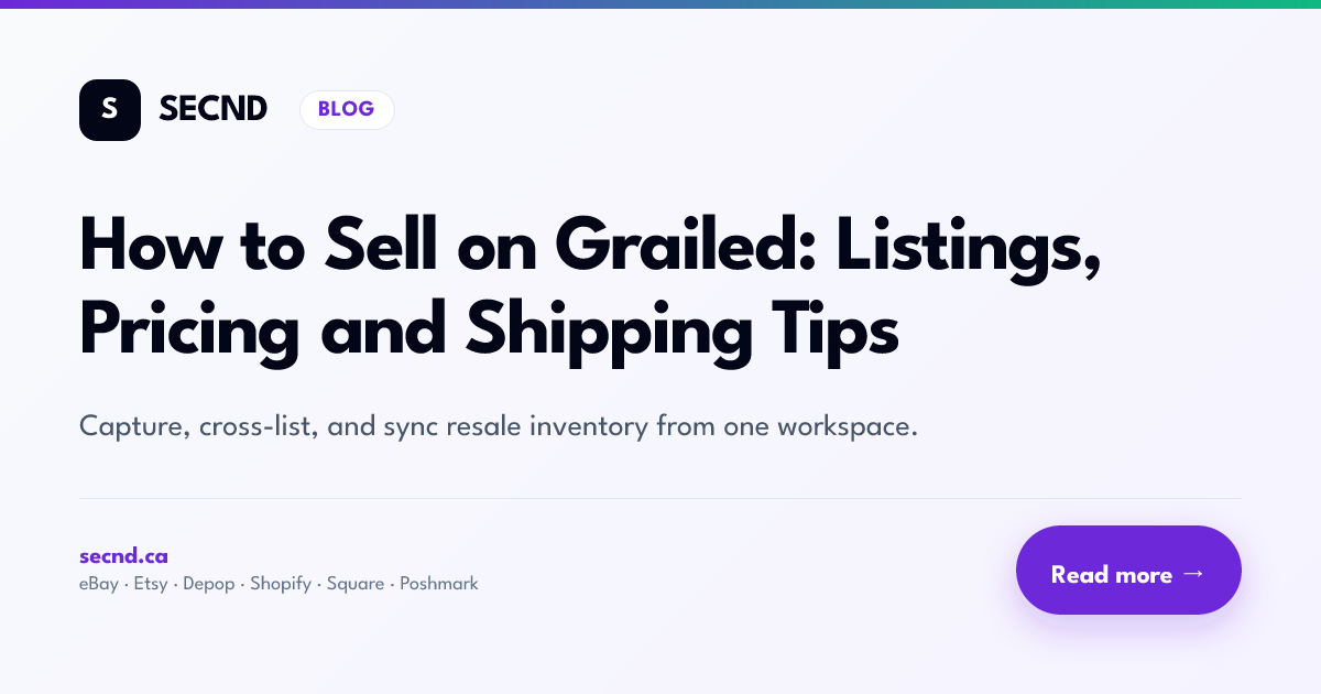 How to Sell on Grailed: Listings, Pricing and Shipping Tips