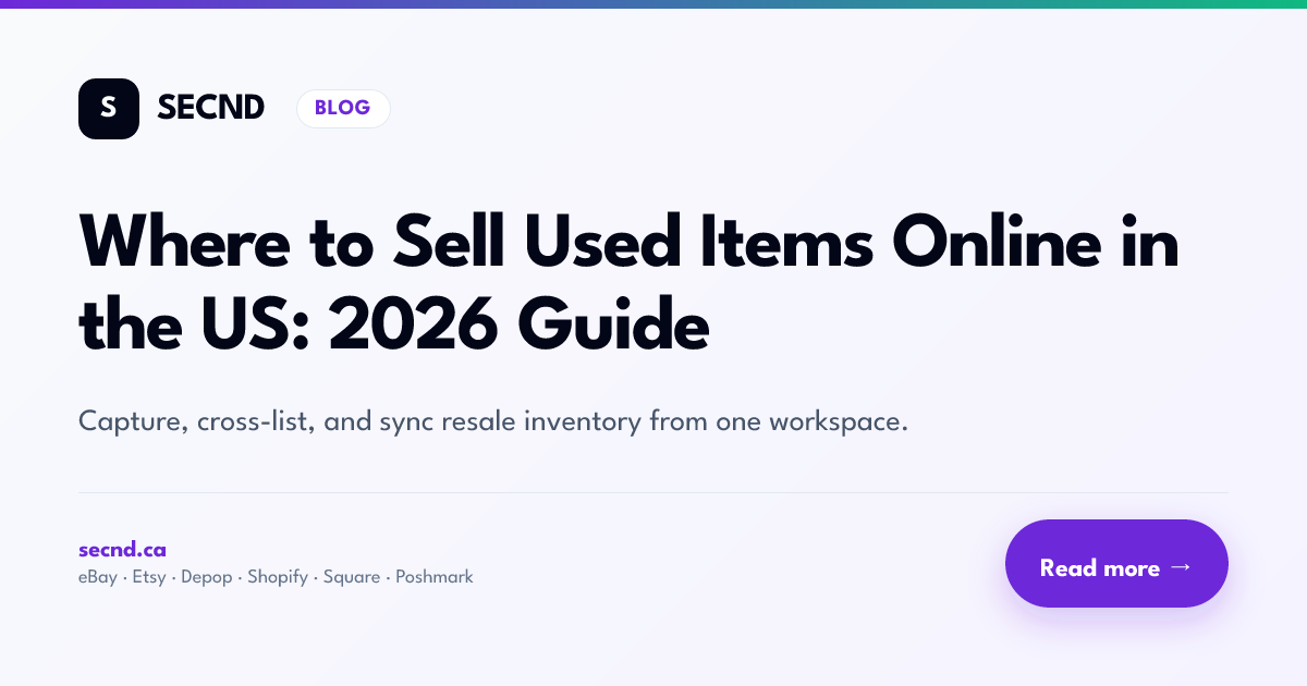 Where to Sell Used Items Online in the US: 2026 Guide